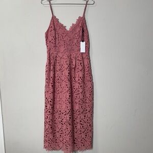 Astr | Dresses | Astr The Label Blythe Dress Coral Multi Size M | Poshmark